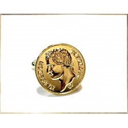 Napoleon gold plated cufflinks