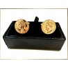 Napoleon gold plated cufflinks