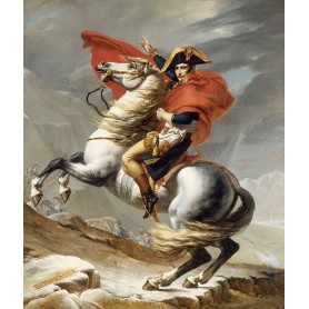 Canvas of Napoleon crossing the Alps