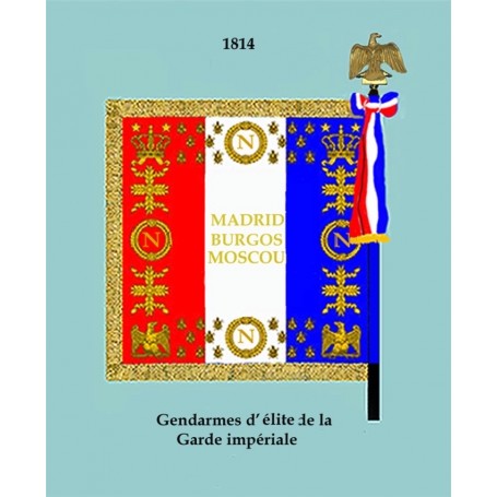 Drapeau de la Gendarmerie de la Garde Impériale 75x75cm