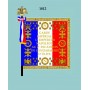 Drapeau de la Gendarmerie de la Garde Impériale 75x75cm