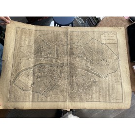 Ancient map of Paris from 1802