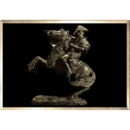 Napoléon à Cheval (façon bronze vert)